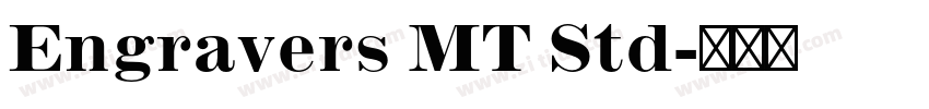 Engravers MT Std字体转换